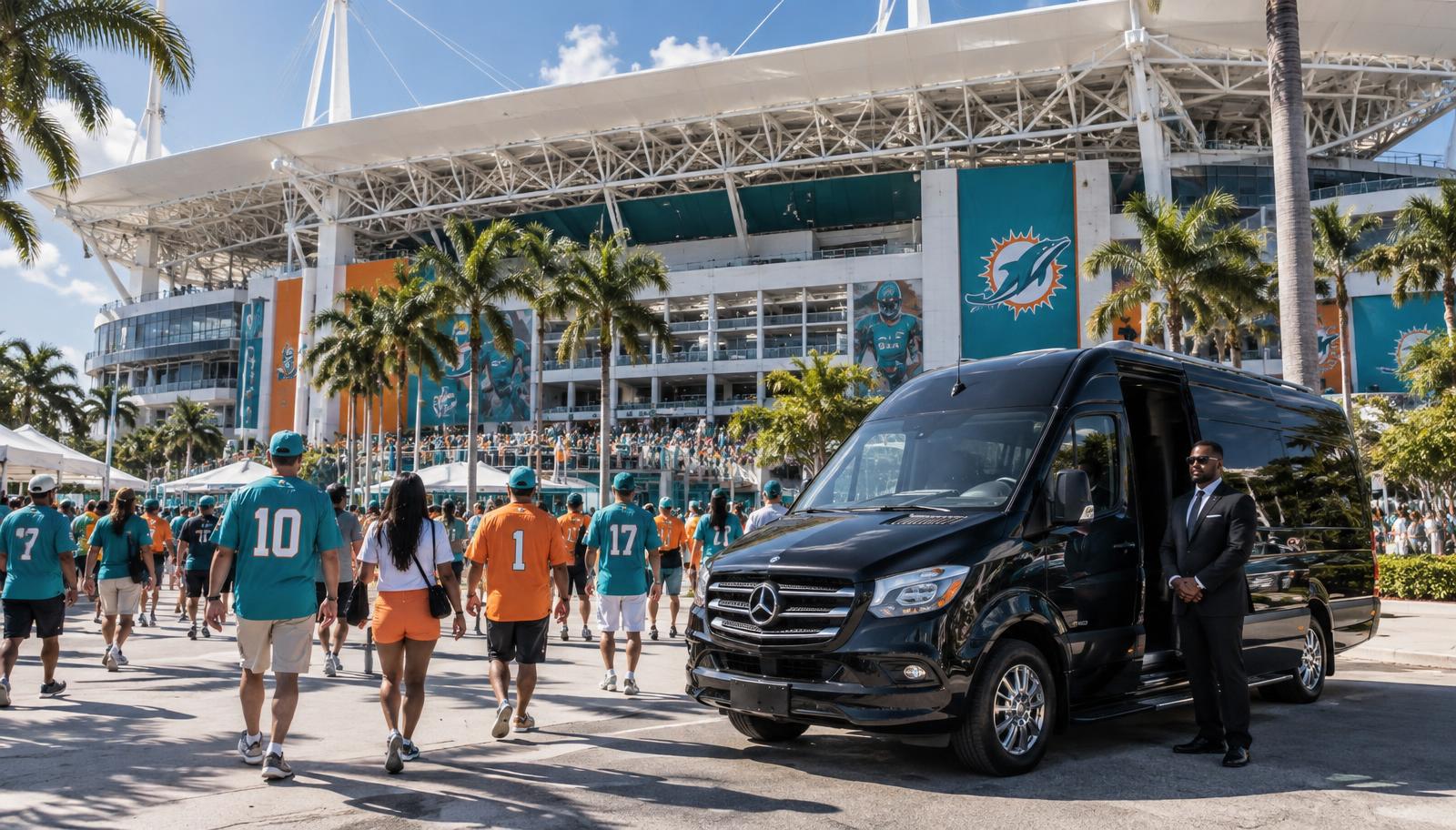 VIP Miami Dolphins Game Day Transportation with DreamRide