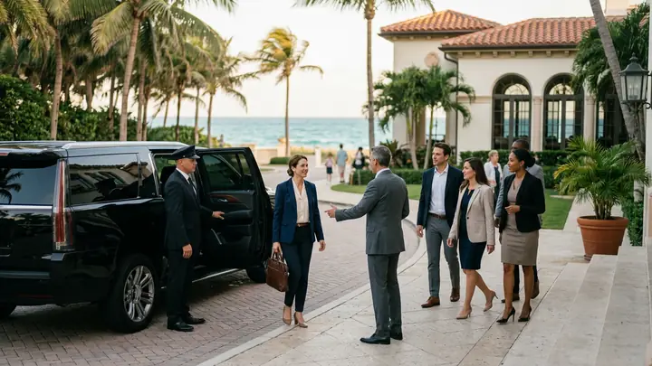 Luxury Transportation for Corporate Events in Palm Beach