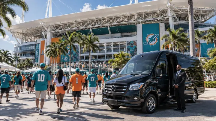 VIP Miami Dolphins Game Day Transportation with DreamRide