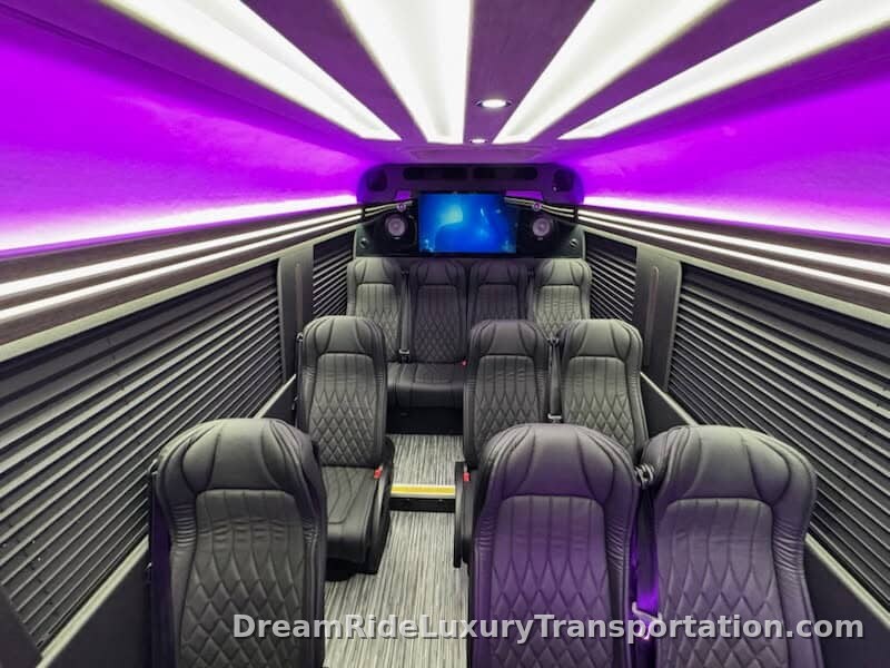 Mercedes Sprinter — VIP Executive (14 Passenger) — DreamRide luxury fleet, South Florida