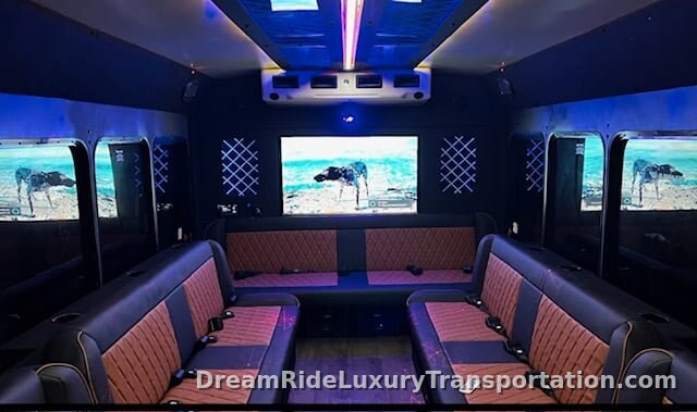 Limo-Style Party Bus (25 Passenger) — DreamRide luxury fleet, South Florida