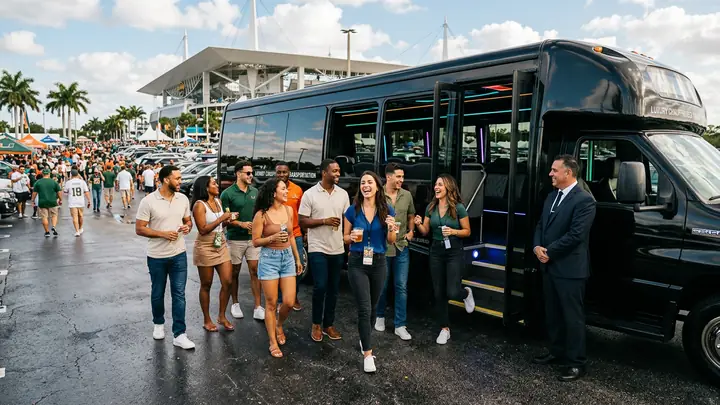 Party Bus Rental for Sports Events in South Florida