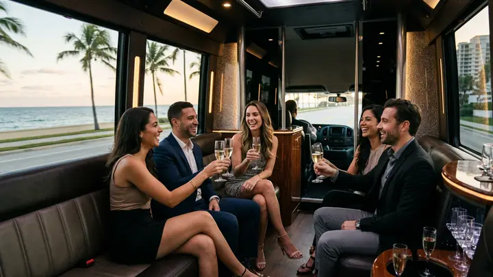 Luxury Party Buses in Palm Beach: The Perfect Ride!