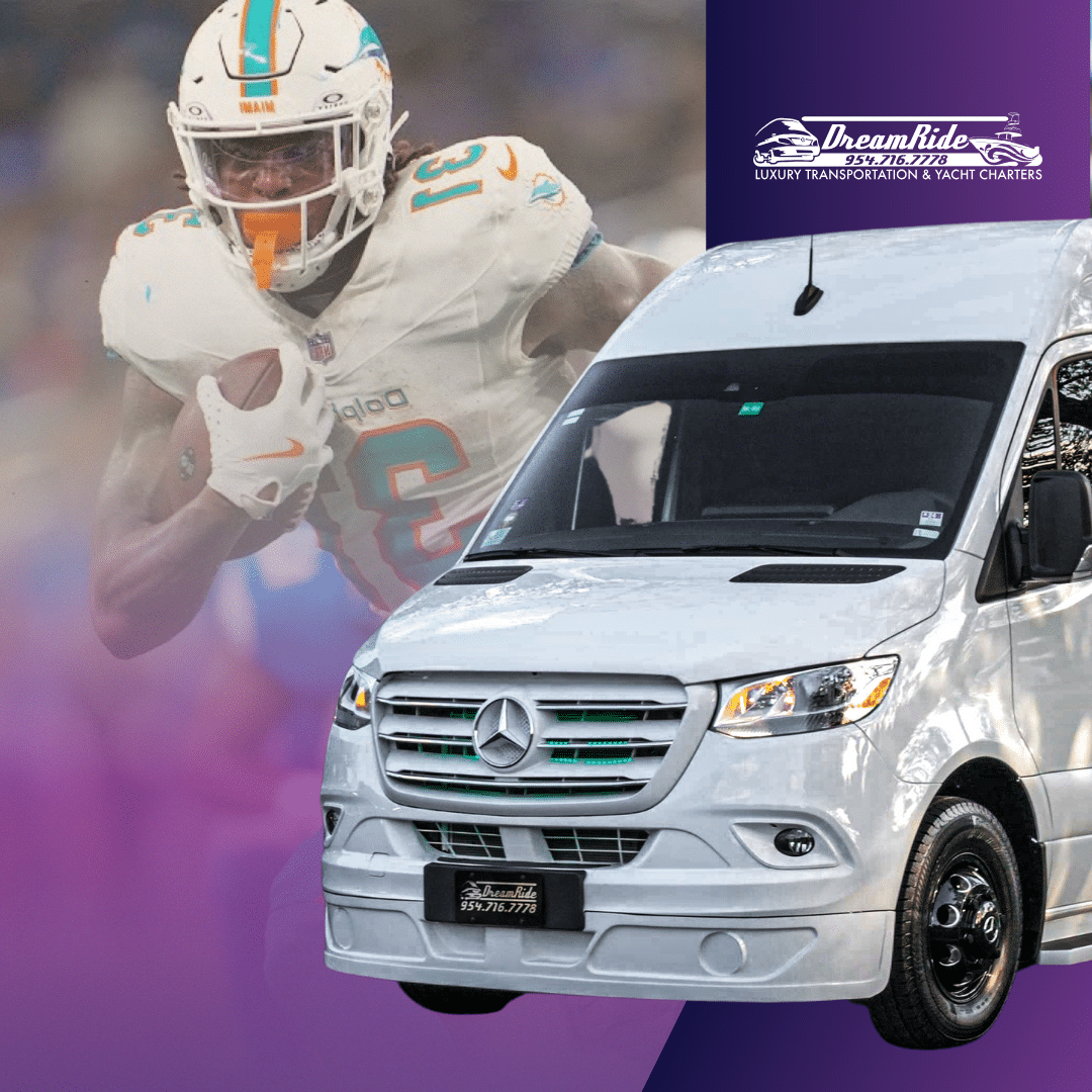 Ride in Style: Experience Luxury Transportation for The Miami Dolphins Football Season